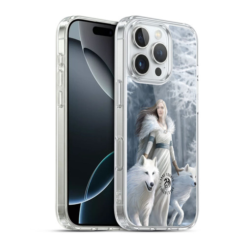 Anne Stokes Wolves Winter Guardians Soft Gel Case for Apple iPhone 16 Pro