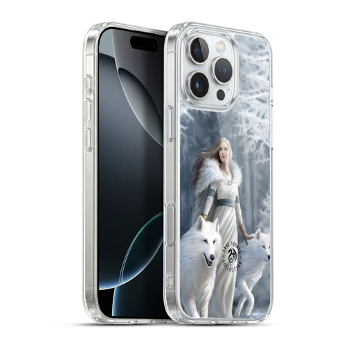 Anne Stokes Wolves Winter Guardians Soft Gel Case for Apple iPhone 16 Pro Max