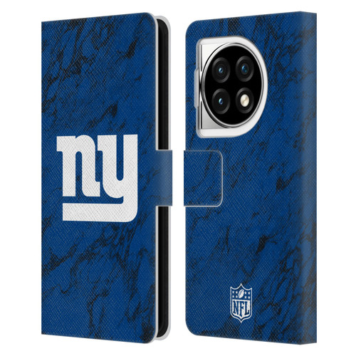 NFL New York Giants Graphics Coloured Marble Leather Book Wallet Case Cover For OPPO OnePlus Ace 3 5G