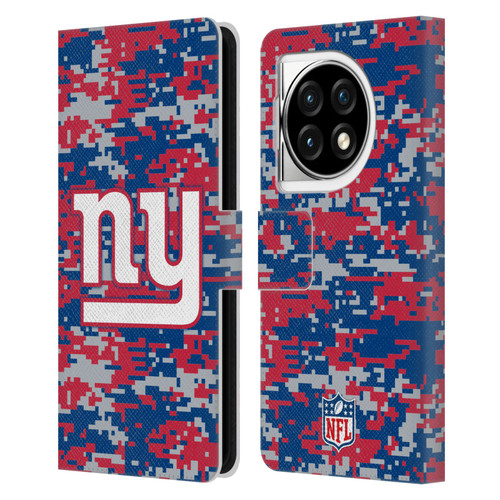 NFL New York Giants Graphics Digital Camouflage Leather Book Wallet Case Cover For OPPO OnePlus Ace 3 5G