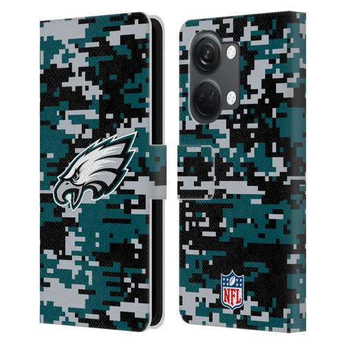 NFL Philadelphia Eagles Graphics Digital Camouflage Leather Book Wallet Case Cover For OnePlus Nord 3 5G