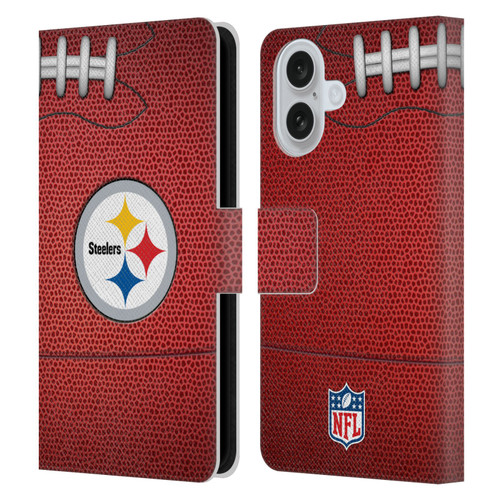 NFL Pittsburgh Steelers Graphics Football Leather Book Wallet Case Cover For Apple iPhone 16