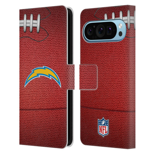 NFL Los Angeles Chargers Graphics Football Leather Book Wallet Case Cover For Google Pixel 9 / Pixel 9 Pro