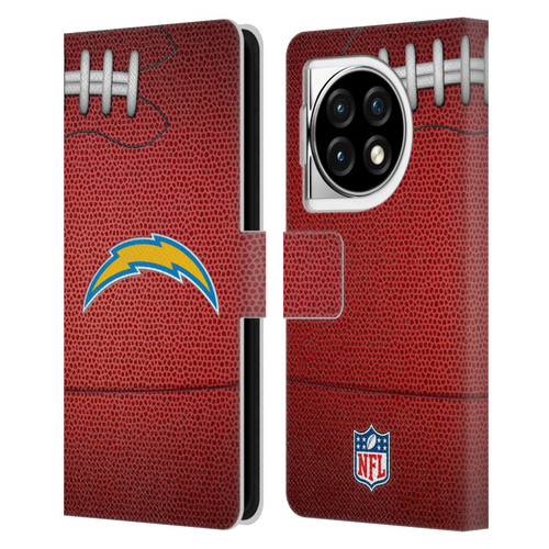 NFL Los Angeles Chargers Graphics Football Leather Book Wallet Case Cover For OPPO OnePlus Ace 3 5G