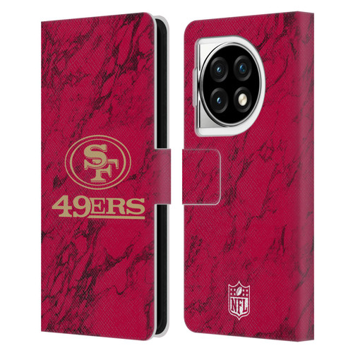 NFL San Francisco 49ers Graphics Coloured Marble Leather Book Wallet Case Cover For OPPO OnePlus Ace 3 5G