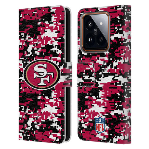 NFL San Francisco 49ers Graphics Digital Camouflage Leather Book Wallet Case Cover For Xiaomi 14
