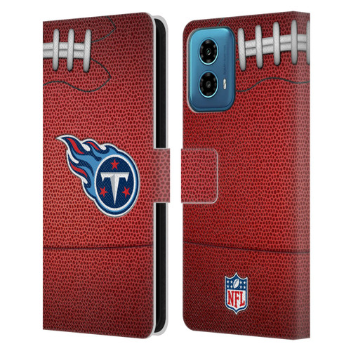 NFL Tennessee Titans Graphics Football Leather Book Wallet Case Cover For Motorola Moto G34 5G