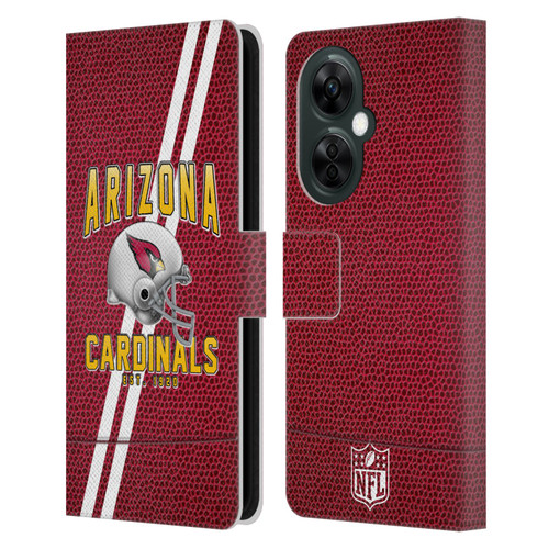 NFL Arizona Cardinals Logo Art Football Stripes Leather Book Wallet Case Cover For OnePlus Nord CE 3 Lite 5G