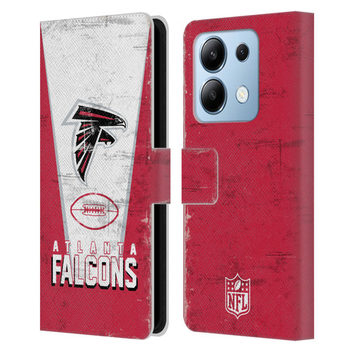 NFL Atlanta Falcons Logo Art Banner Leather Book Wallet Case Cover For Xiaomi Redmi Note 13/13 Pro 5G