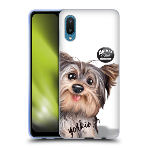 Animal Club International Faces Yorkie Soft Gel Case for Samsung Galaxy A02/M02 (2021)