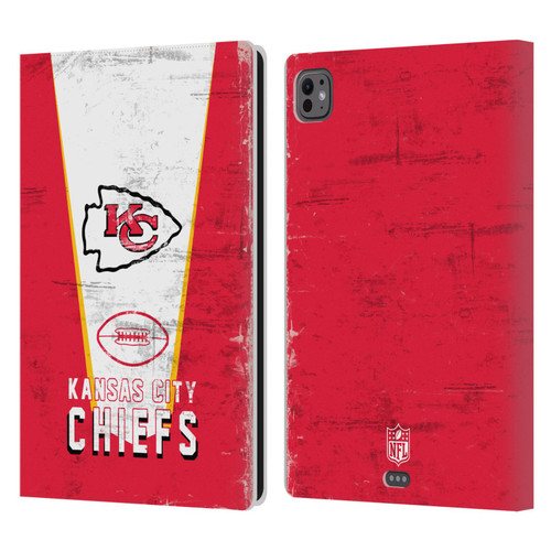 NFL Kansas City Chiefs Logo Art Banner Leather Book Wallet Case Cover For Apple iPad Pro 11 M4 2024 NFL Kansas City Chiefs Logo Art Banner Leather Book Wallet Case Cover For Apple iPad Pro 11 M4 2024