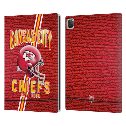 NFL Kansas City Chiefs Logo Art Football Stripes Leather Book Wallet Case Cover For Apple iPad Pro 13 M4 2024 NFL Kansas City Chiefs Logo Art Football Stripes Leather Book Wallet Case Cover For Apple iPad Pro 13 M4 2024
