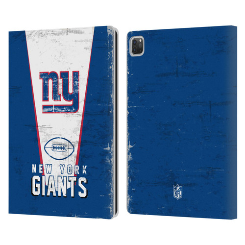 NFL New York Giants Logo Art Banner Leather Book Wallet Case Cover For Apple iPad Pro 13 M4 2024