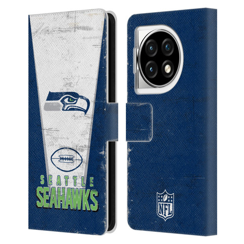 NFL Seattle Seahawks Logo Art Banner Leather Book Wallet Case Cover For OPPO OnePlus Ace 3 5G