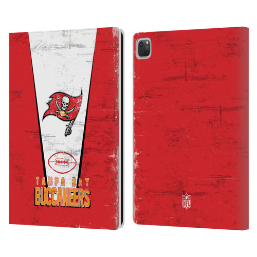 NFL Tampa Bay Buccaneers Logo Art Banner Leather Book Wallet Case Cover For Apple iPad Pro 13 M4 2024