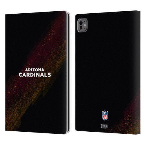 NFL Arizona Cardinals Logo Blur Leather Book Wallet Case Cover For Apple iPad Pro 11 M4 2024