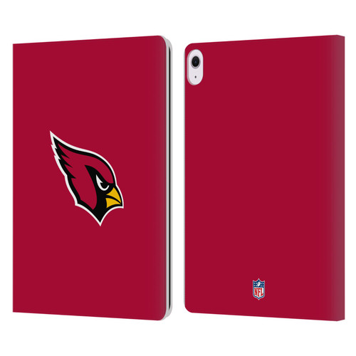 NFL Arizona Cardinals Logo Plain Leather Book Wallet Case Cover For Apple iPad Air 13 2024