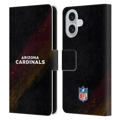 NFL Arizona Cardinals Logo Blur Leather Book Wallet Case Cover For Apple iPhone 16