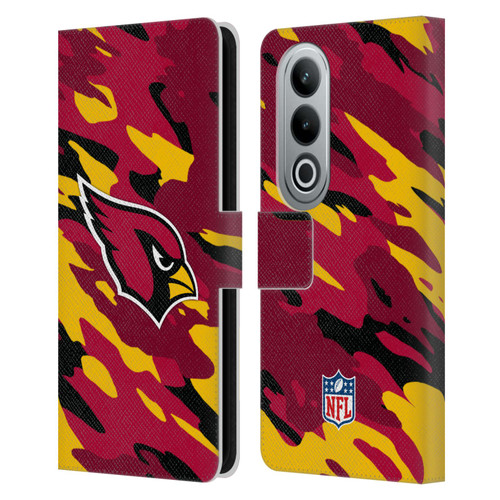 NFL Arizona Cardinals Logo Camou Leather Book Wallet Case Cover For OPPO OnePlus Ace 3V 5G