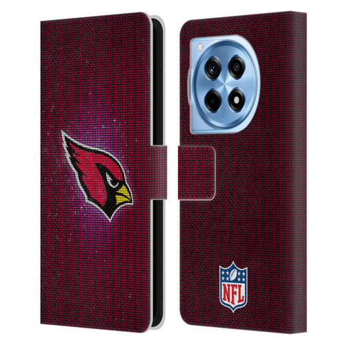 NFL Arizona Cardinals Artwork LED Leather Book Wallet Case Cover For OnePlus 12R