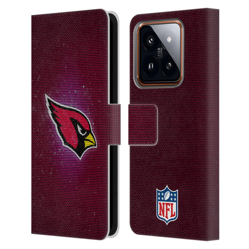 NFL Arizona Cardinals Artwork LED Leather Book Wallet Case Cover For Xiaomi 14