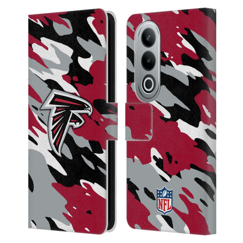 NFL Atlanta Falcons Logo Camou Leather Book Wallet Case Cover For OPPO OnePlus Ace 3V 5G