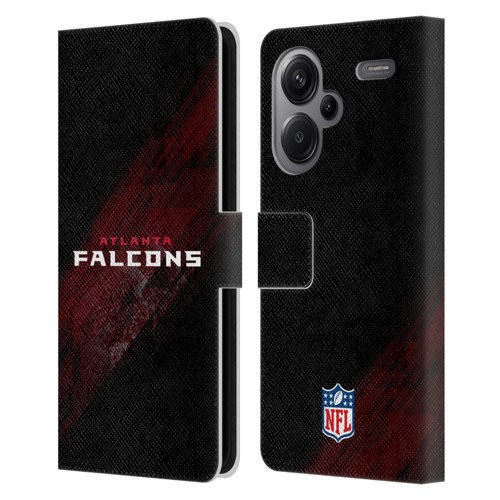 NFL Atlanta Falcons Logo Blur Leather Book Wallet Case Cover For Xiaomi Redmi Note 13 Pro Plus 5G