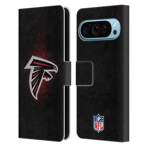 NFL Atlanta Falcons Artwork LED Leather Book Wallet Case Cover For Google Pixel 9 / Pixel 9 Pro