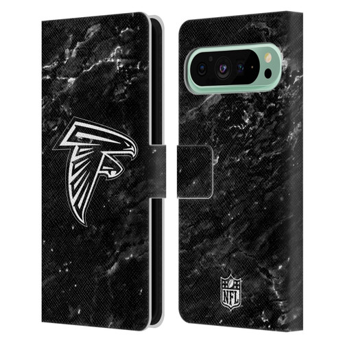 NFL Atlanta Falcons Artwork Marble Leather Book Wallet Case Cover For Google Pixel 9 Pro XL