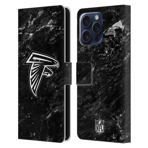 NFL Atlanta Falcons Artwork Marble Leather Book Wallet Case Cover For Apple iPhone 16 Pro Max