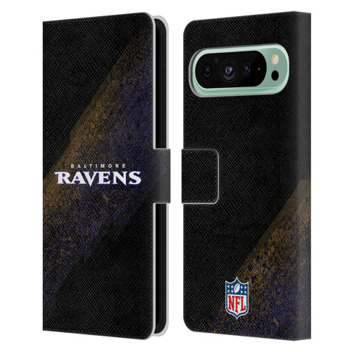NFL Baltimore Ravens Logo Blur Leather Book Wallet Case Cover For Google Pixel 9 Pro XL