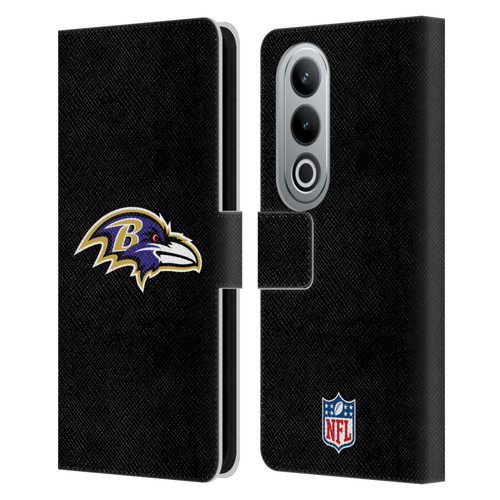 NFL Baltimore Ravens Logo Plain Leather Book Wallet Case Cover For OPPO OnePlus Ace 3V 5G