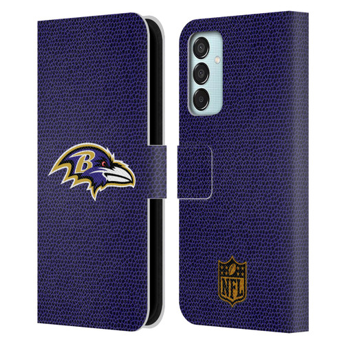 NFL Baltimore Ravens Logo Football Leather Book Wallet Case Cover For Samsung Galaxy M15/F15 5G