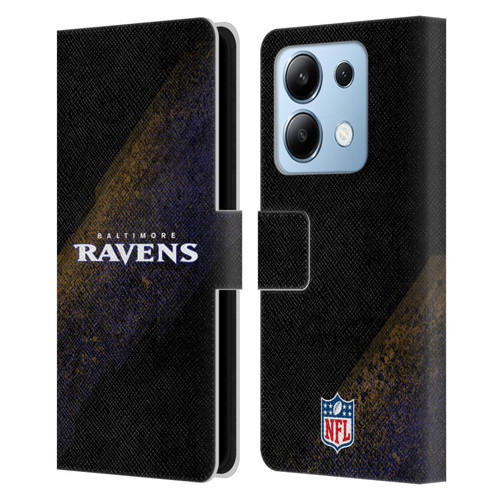 NFL Baltimore Ravens Logo Blur Leather Book Wallet Case Cover For Xiaomi Redmi Note 13/13 Pro 5G