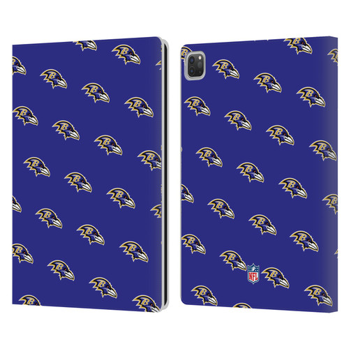 NFL Baltimore Ravens Artwork Patterns Leather Book Wallet Case Cover For Apple iPad Pro 13 M4 2024