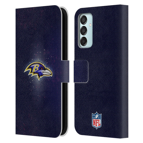 NFL Baltimore Ravens Artwork LED Leather Book Wallet Case Cover For Samsung Galaxy M15/F15 5G
