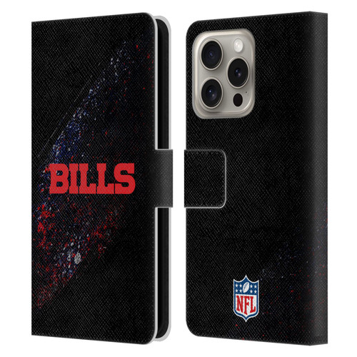 NFL Buffalo Bills Logo Blur Leather Book Wallet Case Cover For Apple iPhone 16 Pro