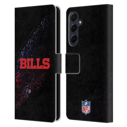 NFL Buffalo Bills Logo Blur Leather Book Wallet Case Cover For Samsung Galaxy A55 5G