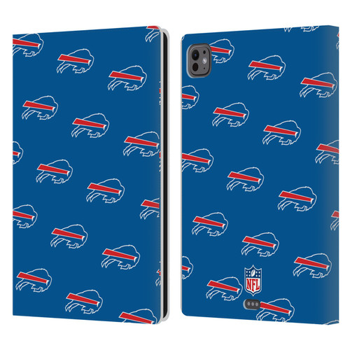 NFL Buffalo Bills Artwork Patterns Leather Book Wallet Case Cover For Apple iPad Pro 11 M4 2024