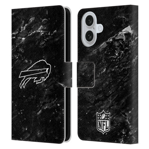 NFL Buffalo Bills Artwork Marble Leather Book Wallet Case Cover For Apple iPhone 16