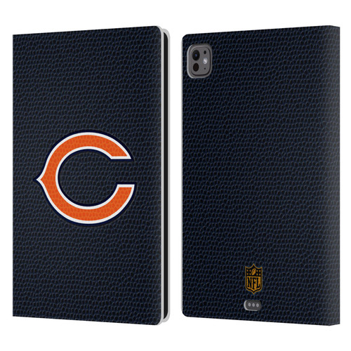 NFL Chicago Bears Logo Football Leather Book Wallet Case Cover For Apple iPad Pro 11 M4 2024