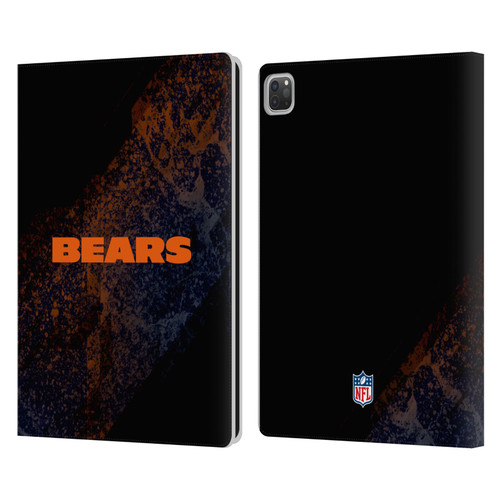 NFL Chicago Bears Logo Blur Leather Book Wallet Case Cover For Apple iPad Pro 13 M4 2024