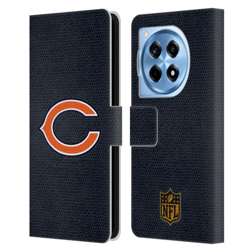 NFL Chicago Bears Logo Football Leather Book Wallet Case Cover For OnePlus 12R