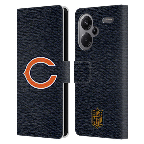 NFL Chicago Bears Logo Football Leather Book Wallet Case Cover For Xiaomi Redmi Note 13 Pro Plus 5G