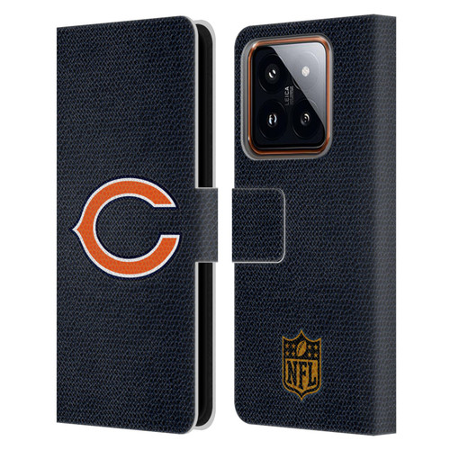 NFL Chicago Bears Logo Football Leather Book Wallet Case Cover For Xiaomi 14