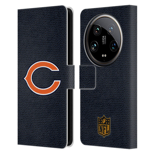 NFL Chicago Bears Logo Football Leather Book Wallet Case Cover For Xiaomi 14 Ultra