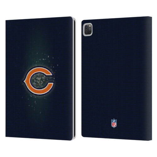 NFL Chicago Bears Artwork LED Leather Book Wallet Case Cover For Apple iPad Pro 13 M4 2024