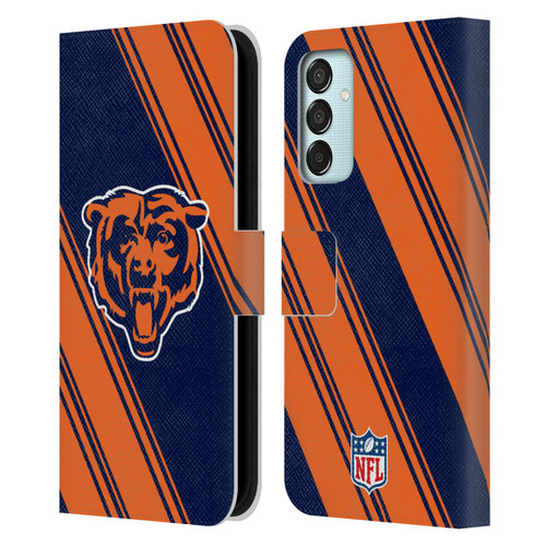 NFL Chicago Bears Artwork Stripes Leather Book Wallet Case Cover For Samsung Galaxy M15/F15 5G