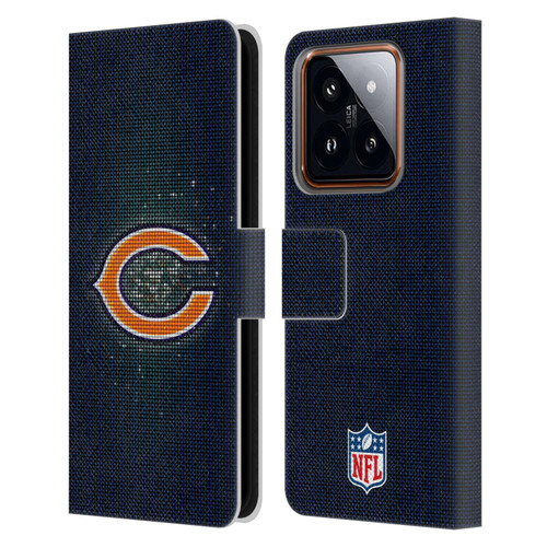 NFL Chicago Bears Artwork LED Leather Book Wallet Case Cover For Xiaomi 14