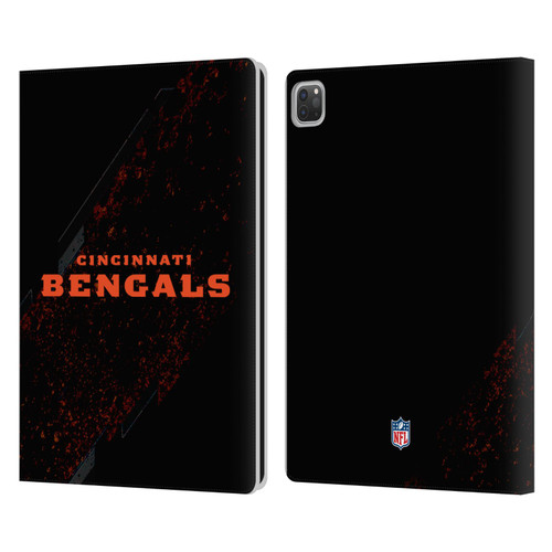 NFL Cincinnati Bengals Logo Blur Leather Book Wallet Case Cover For Apple iPad Pro 13 M4 2024
